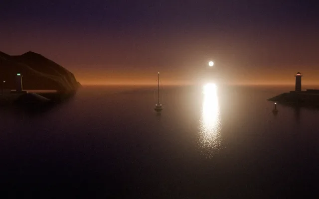 Clip de muestra: el puerto pasa del día a la noche